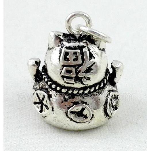 Thailand Sterling Silver pendant, antique silve