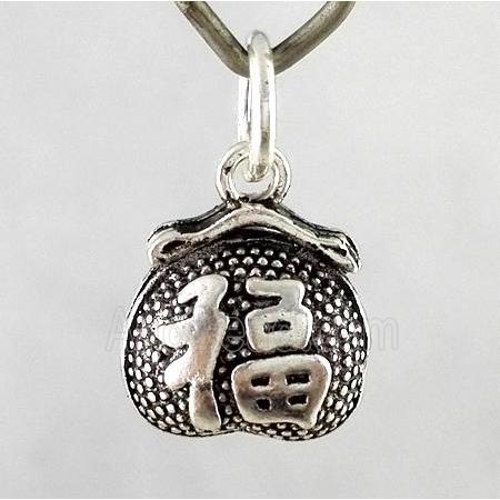 Thailand Sterling Silver pendant, antique silve