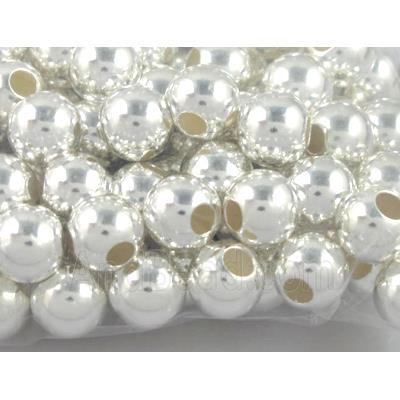 Sterling Silver Beads, round