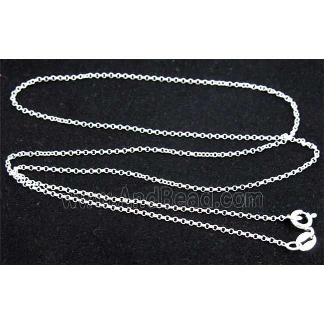 Sterling Silver necklace, o-ring chain