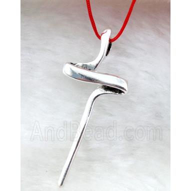 Tibetan Silver cross pendant non-nickel