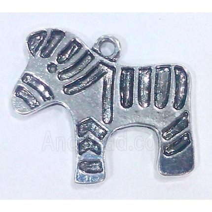Trojan-horse charm, tibetan silver pendant non-nickel