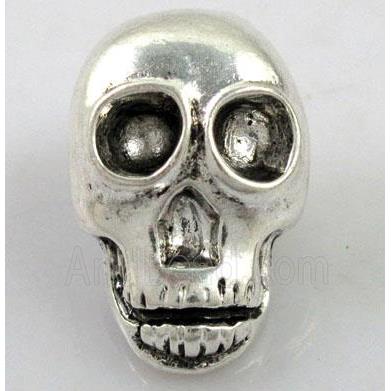Tibetan Silver Skull beads, Lead free and nickel Free