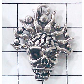 Hollow Tibetan Silver pendant, lead free and nickel free