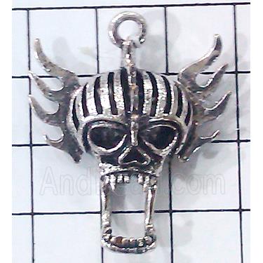 Hollow Tibetan Silver pendant, lead free and nickel free