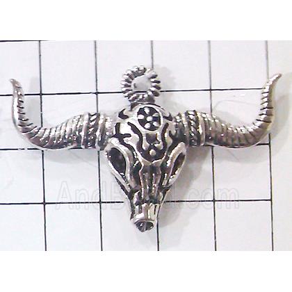 Hollow Tibetan Silver pendant, lead free and nickel free