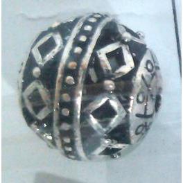 round tibetan silver beads, hollow, lead free and nickel free