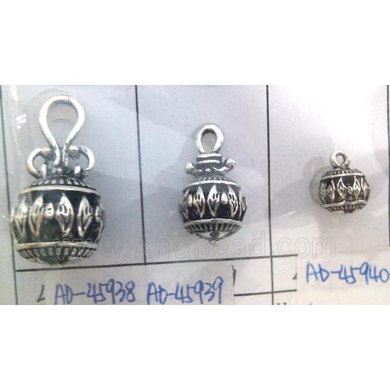lead free and nickel free Tibetan Silver hollow pendant