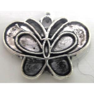 Tibetan Silver butterfly pendants, Lead free and nickel Free