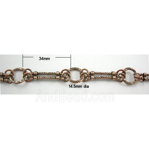 antique red Alloy Chain