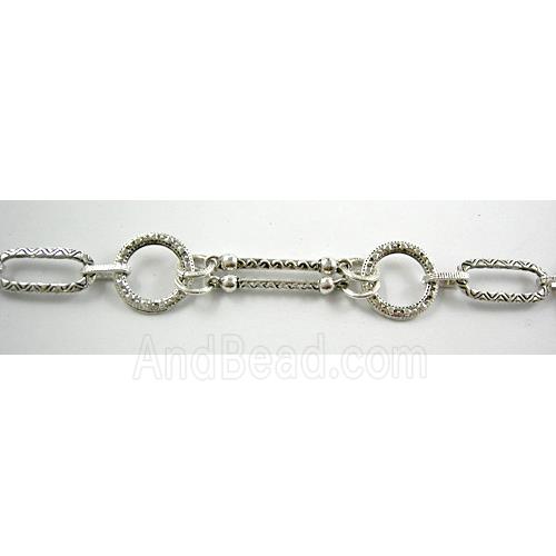 Antique Silver Alloy Chain