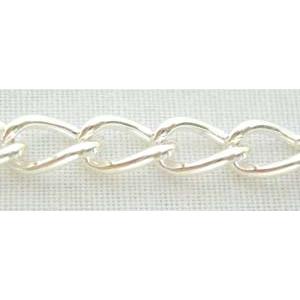 Silver Plated Chain, iron