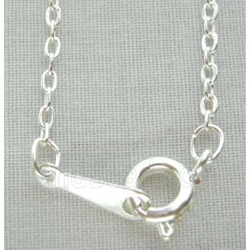 Silver Plated Copper Necklace Chain