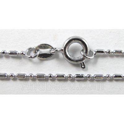 chromium plated Copper necklace