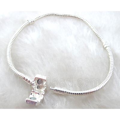 Stopper Bracelet, Copper, magnetic clasp, silver Plated, nickel free