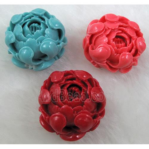 mixed compositive Coral Bead flower