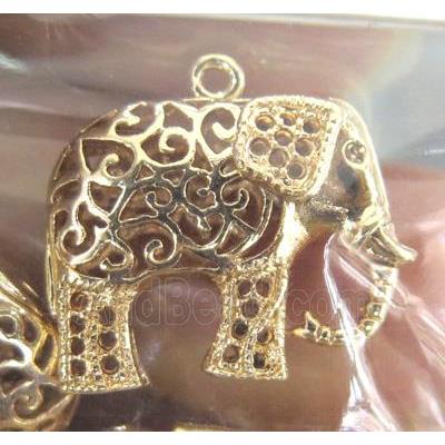 colorfast copper pendant, 18K gold plated