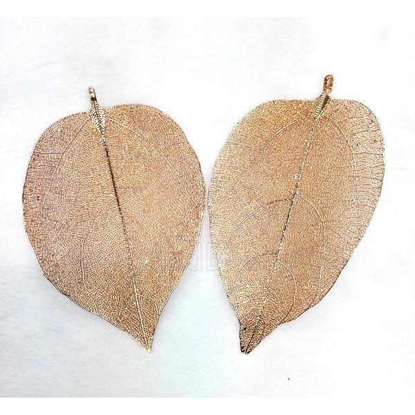 Unfading copper leaf, red copper plated