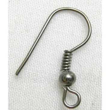 black Earring Hook, iron