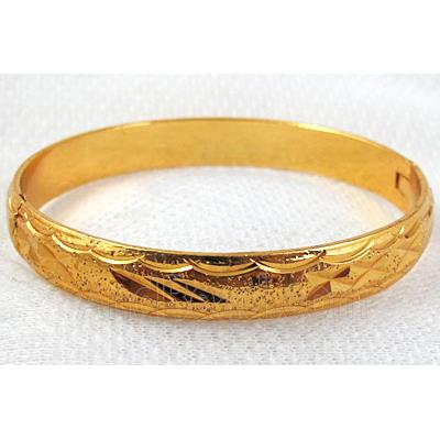 Copper Bangle, gold plated, Nickel Free, Lead Free