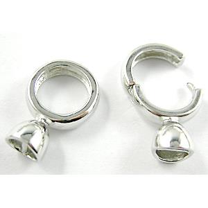 Necklace Connector Clasp, Copper, Platinum Plated