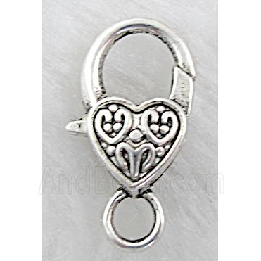 alloy Heart Lobster Clasp