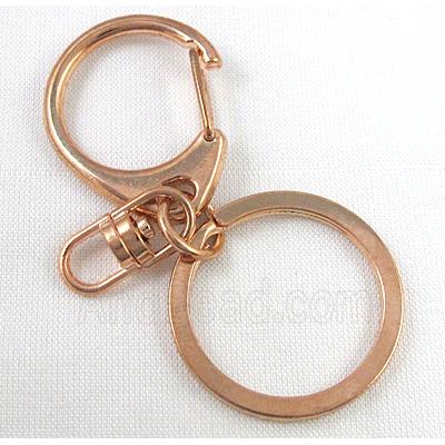 DIY keychain clasp, light-gold
