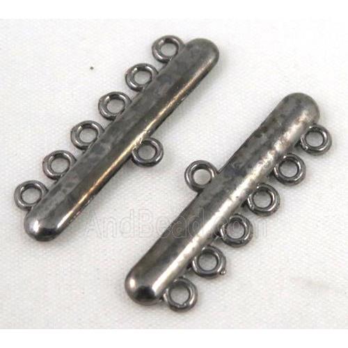 bracelet bar, alloy connector, black