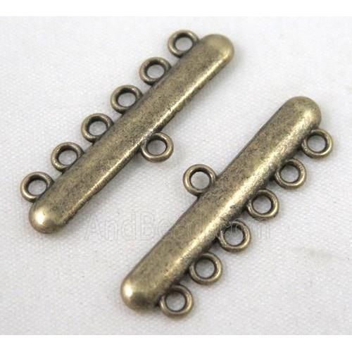 bracelet bar, alloy connector, bronze