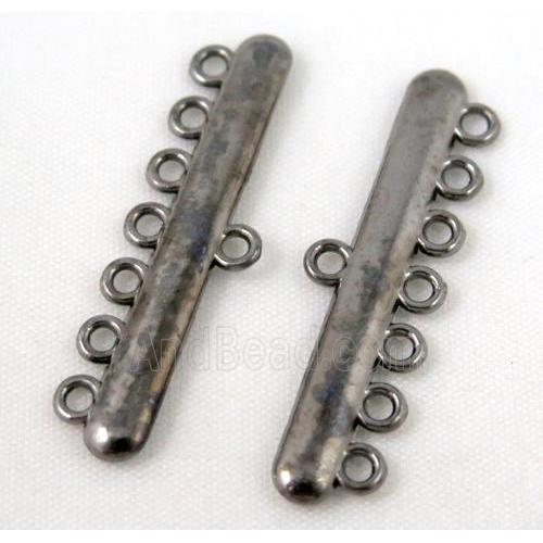 bracelet bar, alloy connector, black