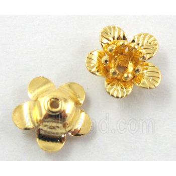 bead flower, copper, Golden Plated
