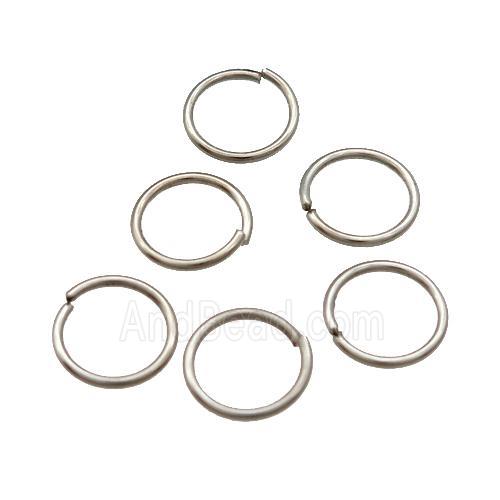 Jump rings, platinum plated, iron