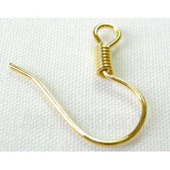 gold plated Iron Earring Wire