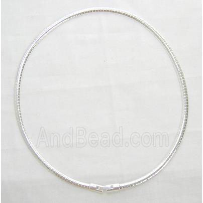 Silver Plated Copper Necklace Chain