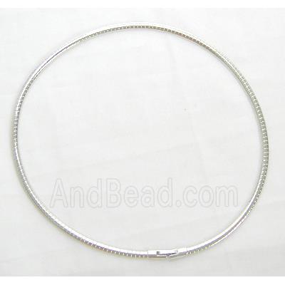 Platinum Plated Copper Necklace Chain