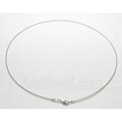 Silver Plated Copper Necklace wire