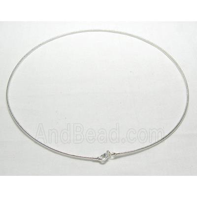 Platinum Plated Copper Necklace Wire