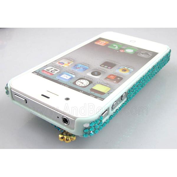iPhone 4&4S Peacock Diamond Rainstone Case Cover