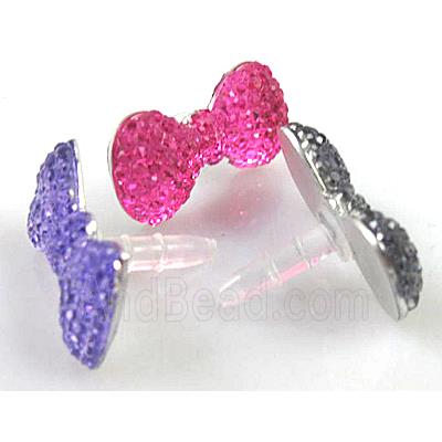 Earphone Jack Dust Cap Plug with Rhinestone