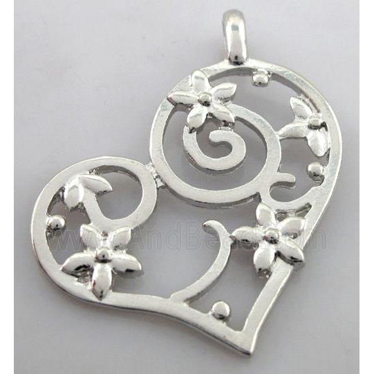 alloy pendants, platinum plated