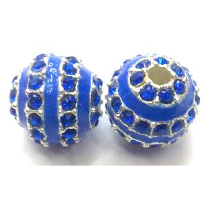 enamel alloy beads, rhinestone