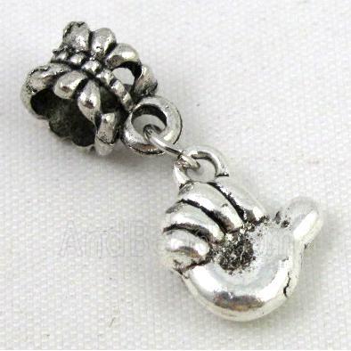 Bracelet spacer, alloy hanger, pendant