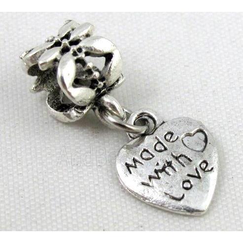 Bracelet spacer, alloy hanger, pendant