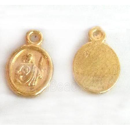 alloy pendant, gold plated