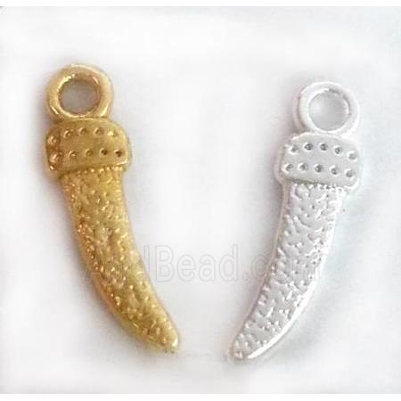 alloy horn pendant, mixed color