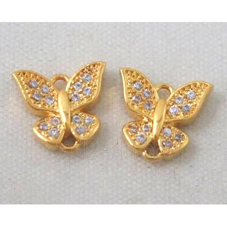 zircon, copper connector, gold plated