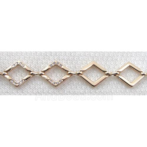 14k Gold Plated Alloy Bracelet, Nickel Free, Lead Free