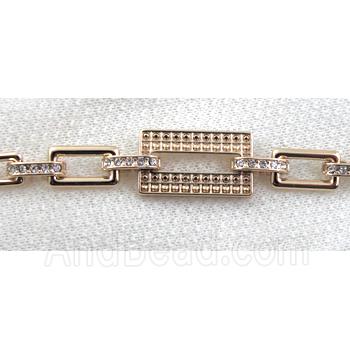 14k Gold Plated Alloy Bracelet, Nickel Free, Lead Free