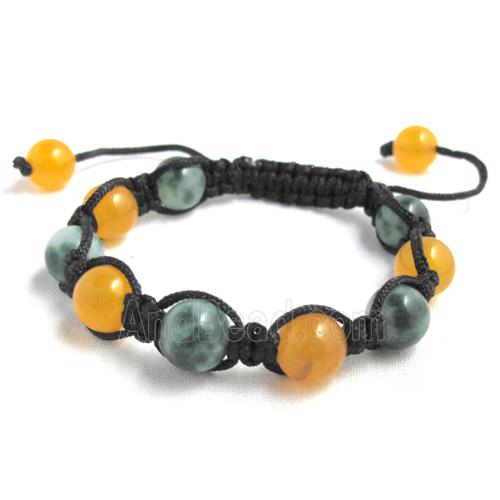 Fashion Bracelets, adjustable, jade