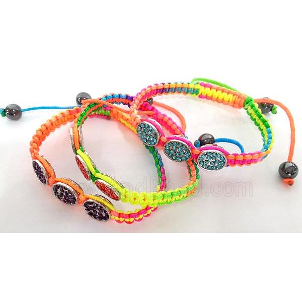 Friendship Bracelets, resizable, mixed color, hand-made